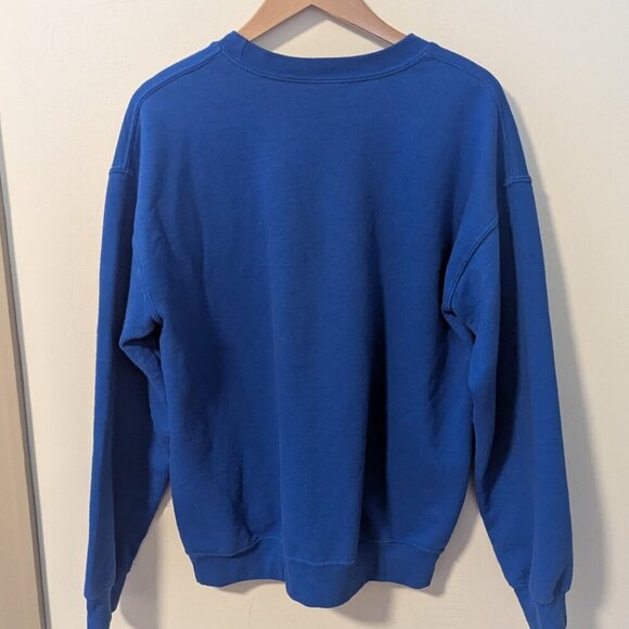 Vintage Star Trek Comm Badge Logo Sweatshirt Blue Unisex Crewneck Kirk Spock - Picture 5 of 8